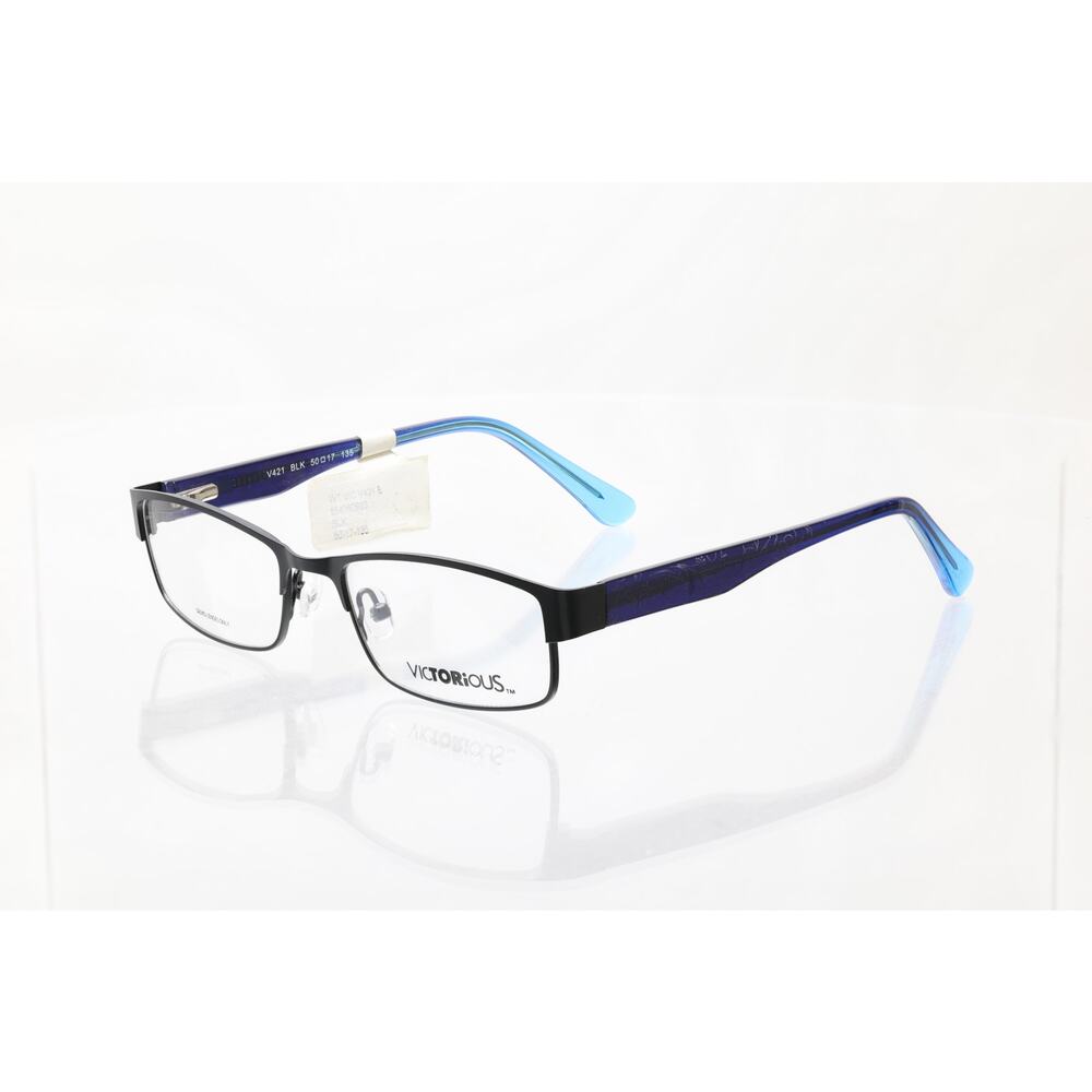 Victorious V421 BLK 50-17-135mm Eyeglasses FRAMES ONLY - NEW CONDITION